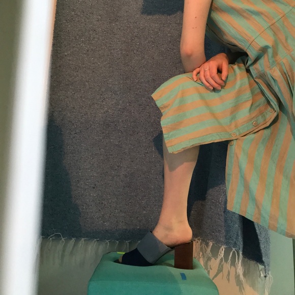 Nine West Two-Tone Denim Pumps - Picture 1 of 3